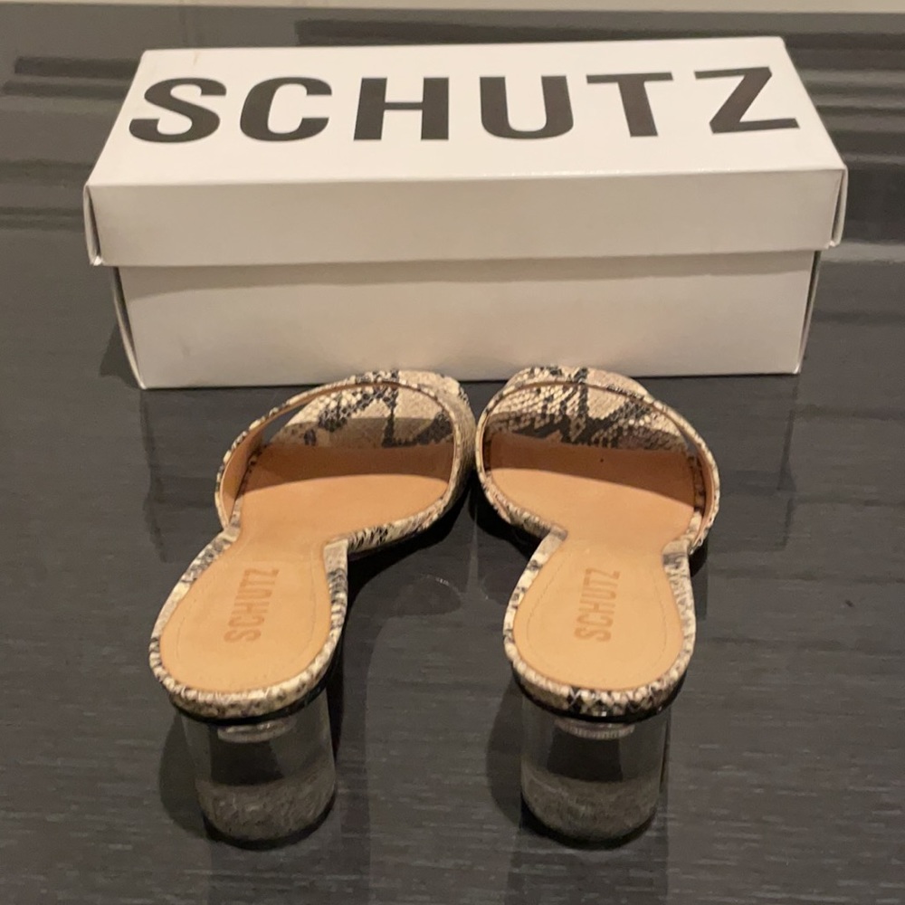 SCHUTZ Snake Print Sandals - Picture 3 of 5